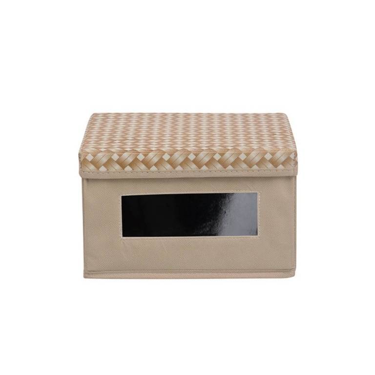 Короб для хранения "Плетенка", Д250 Ш250 В150, песочный, FF-04 фото на RBNG