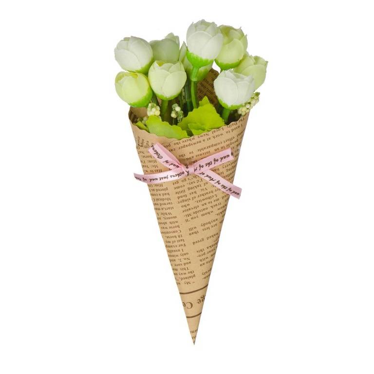 Декоративная "Роза в букете", Д180 В90, зеленый, B-YI-03-green фото на RBNG